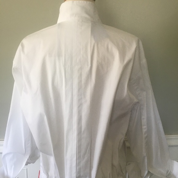 Theory white cotton bomber jacket - Picture 4 of 13